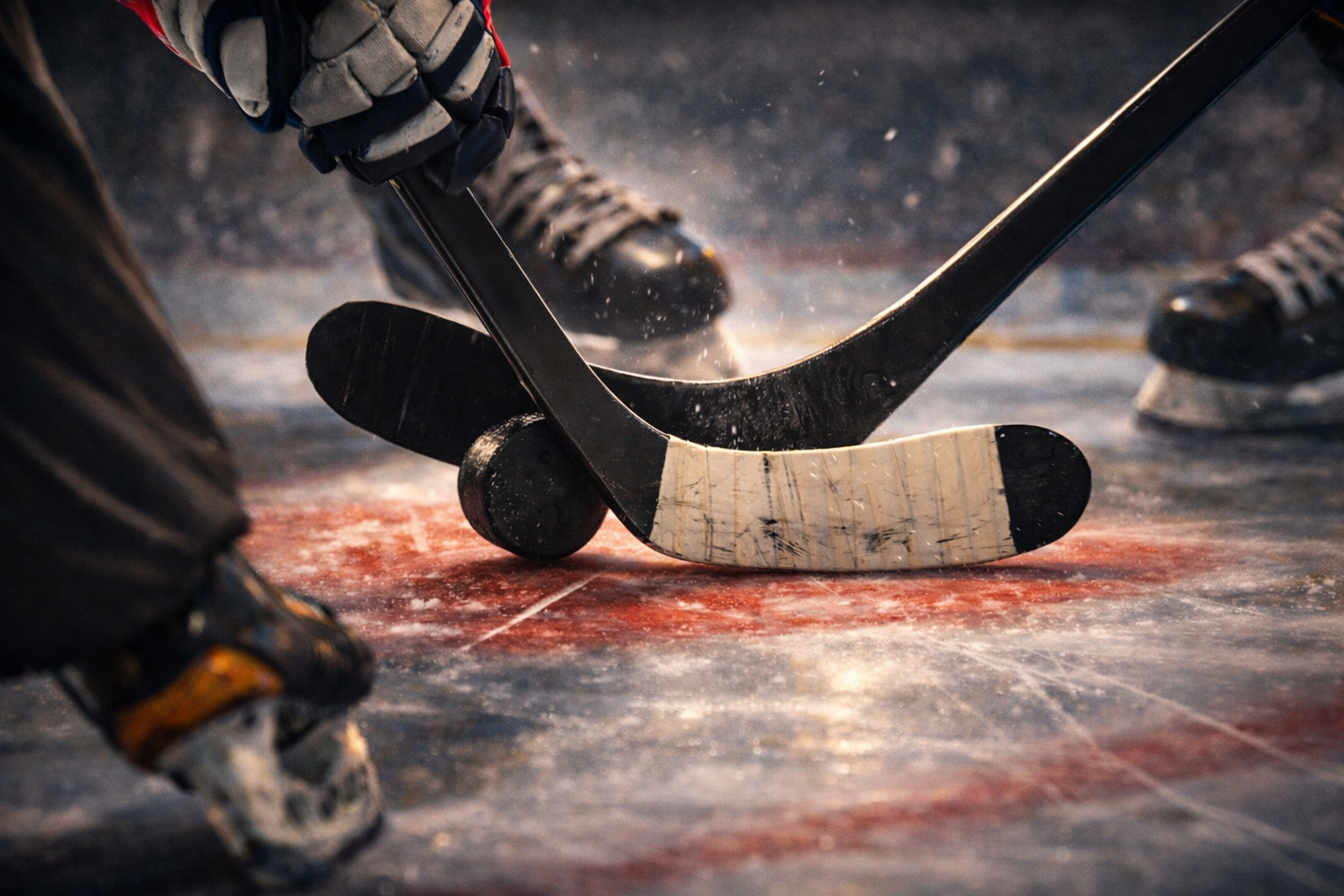 Вбрасывание в хоккее - важный игровой момент фото